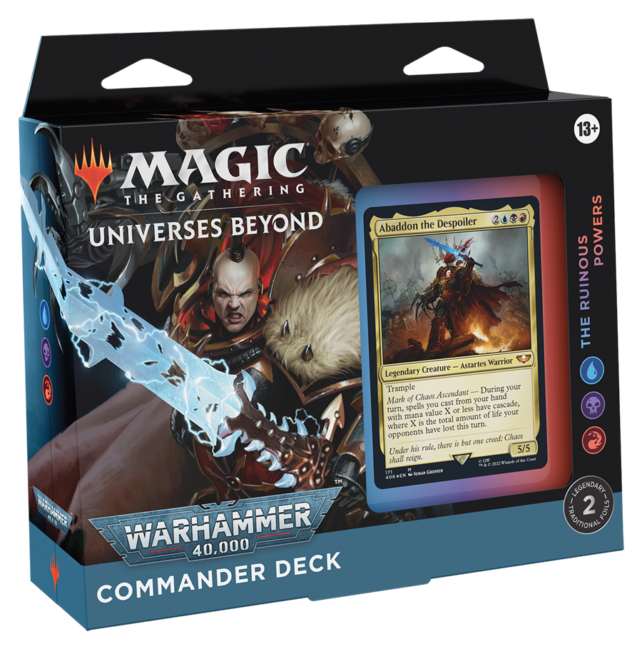 Hot Sale The Gathering - Universes Beyond: Warhammer 40.000 - Commander Deck (The Ruinous Powers)